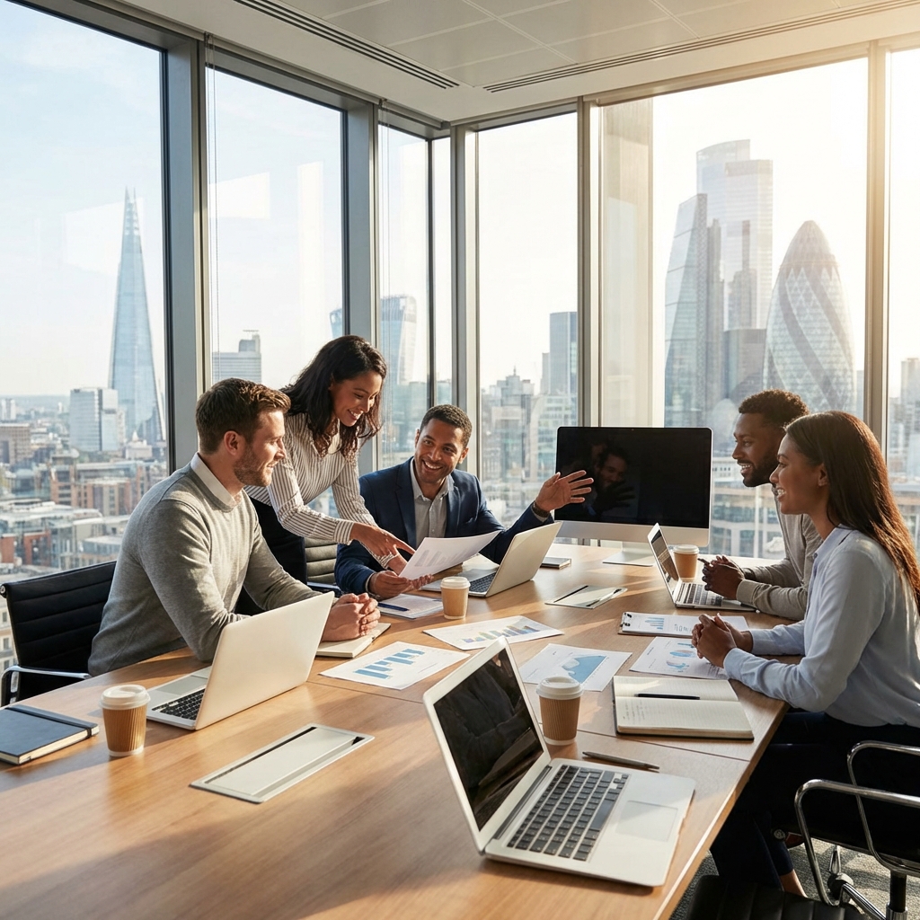 NexClaim team collaborating in London office